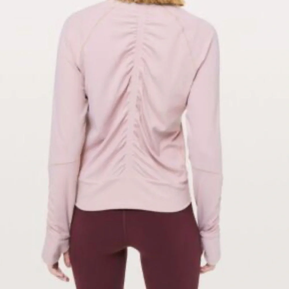 Lululemon womens pink the lab essential full zip jacket 6